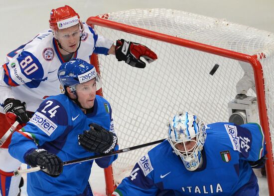 Hockey World Championship. Match Italy - Russia