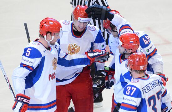 Hockey World Championship. Match Italy - Russia