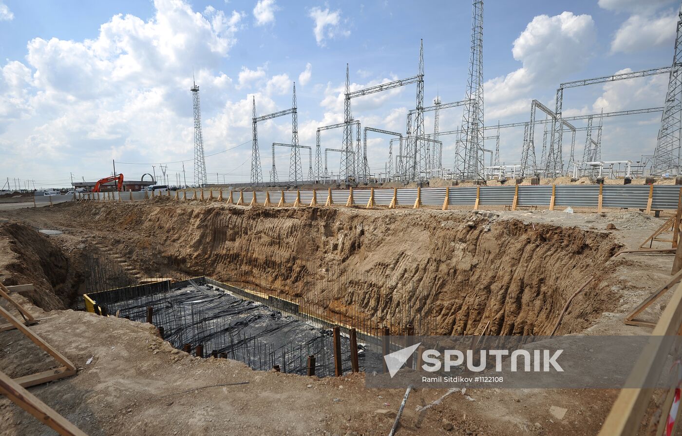 2nd generating unit construction at Yuzhnouralskaya GRES-2