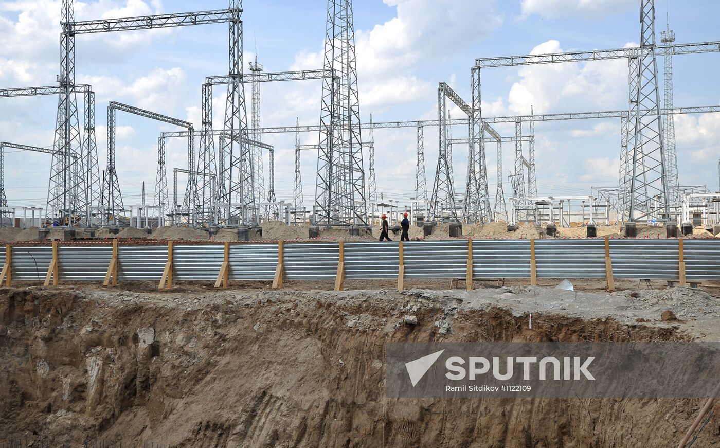 2nd generating unit construction at Yuzhnouralskaya GRES-2