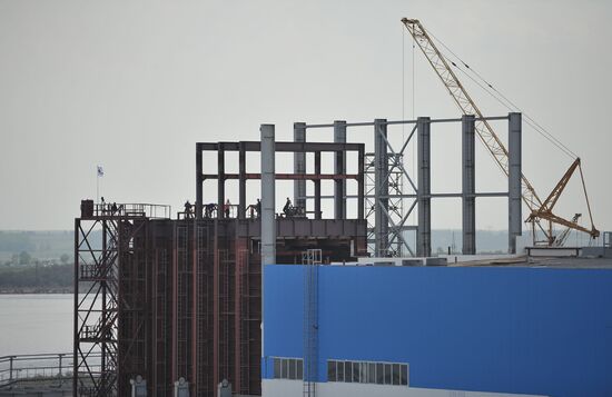 2nd generating unit construction at Yuzhnouralskaya GRES-2