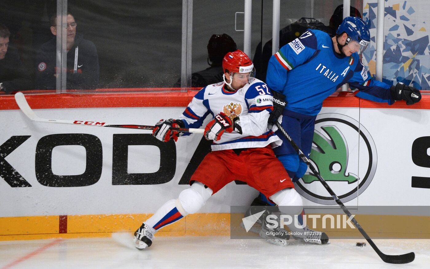 Hockey World Championship. Match Italy - Russia