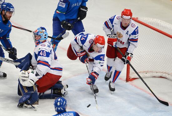 Hockey World Championship. Match Italy - Russia
