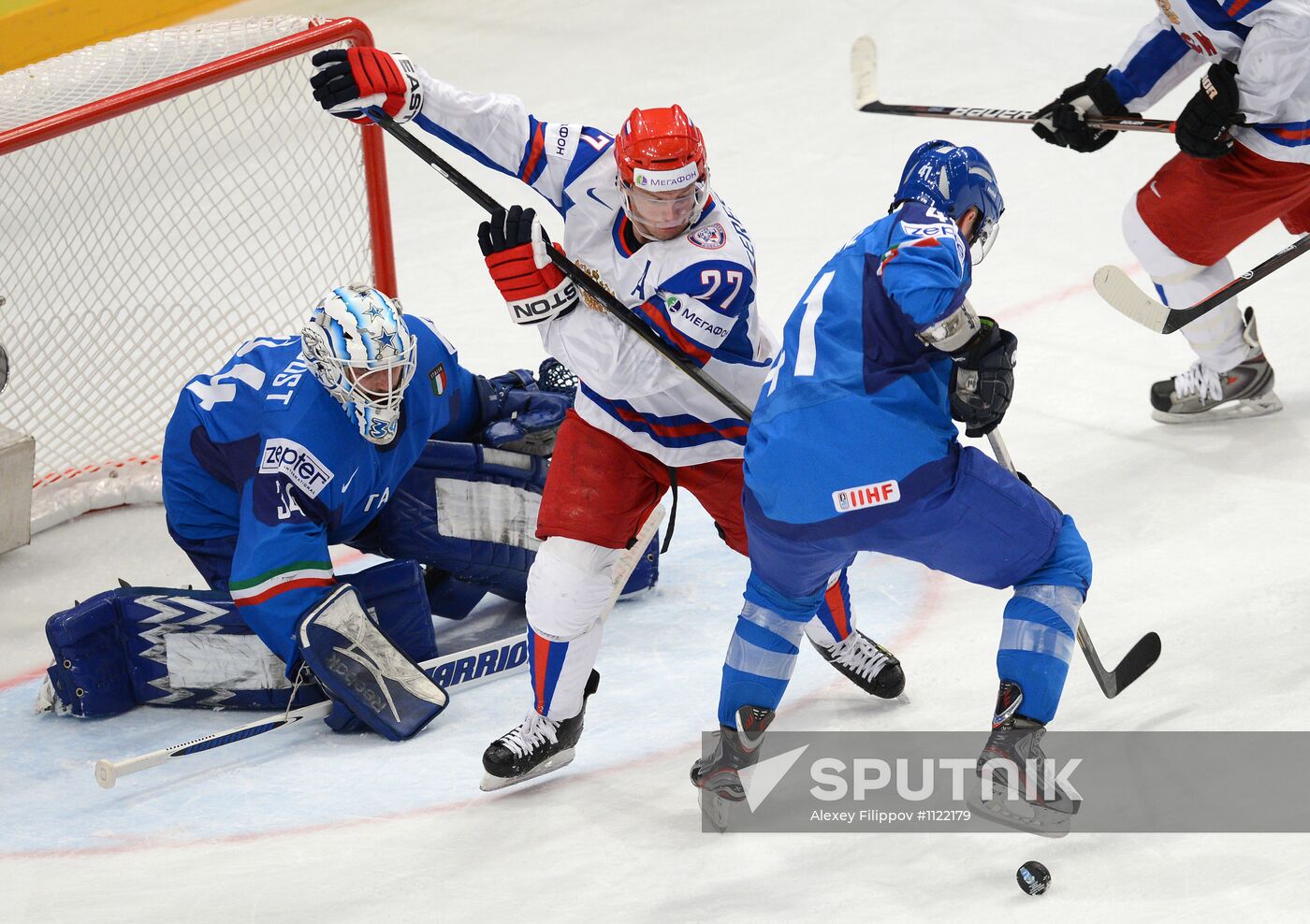 Hockey World Championship. Match Italy - Russia