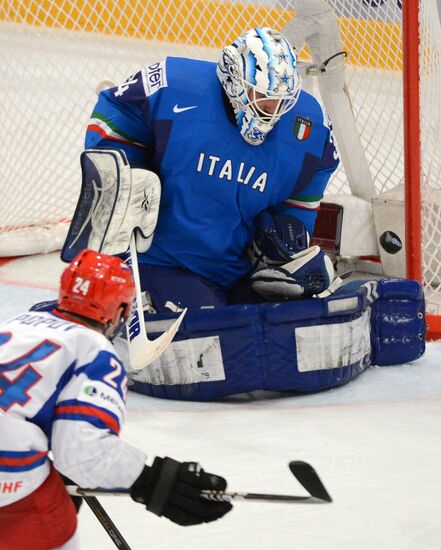 Hockey World Championship. Match Italy - Russia