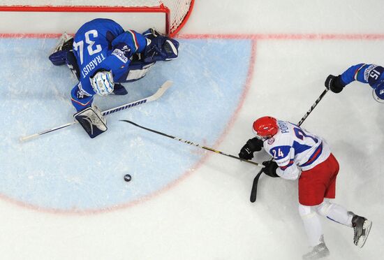 Hockey World Championship. Match Italy - Russia