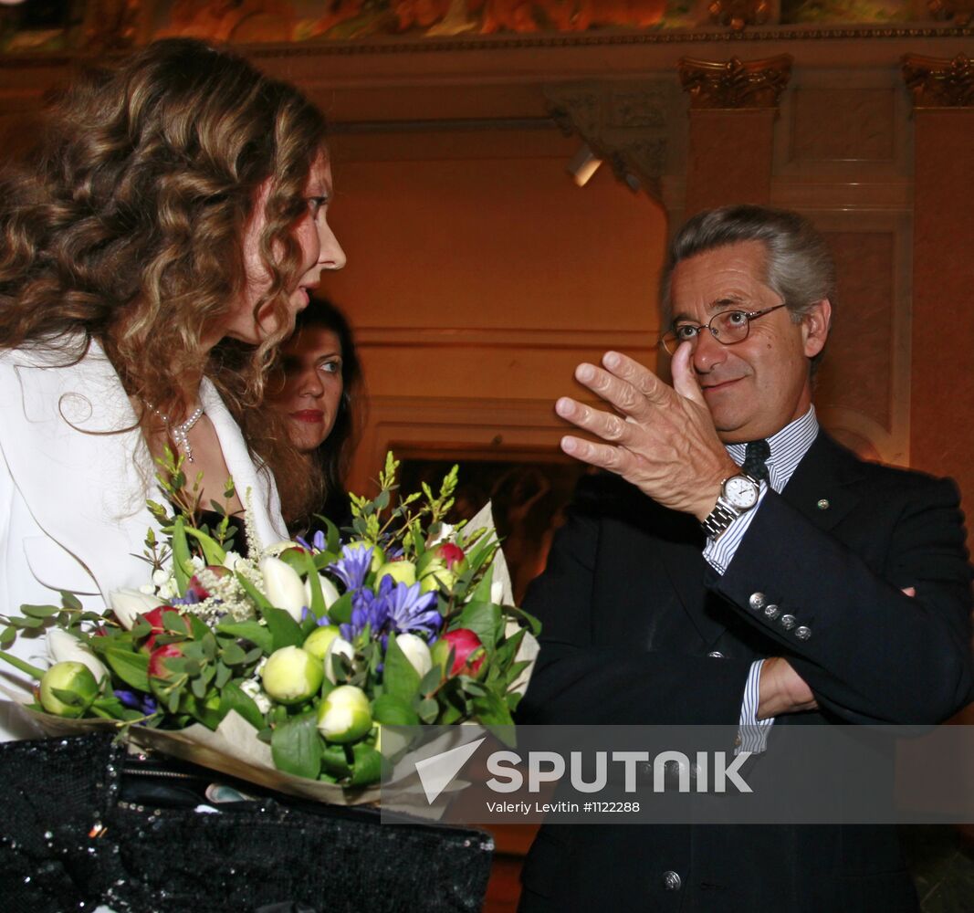 Reception after Yekaterina Polozova decorated with order