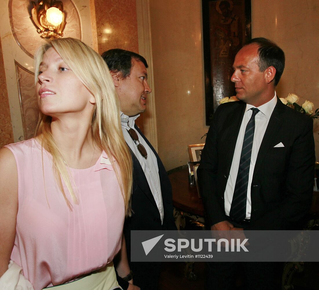 Reception after Yekaterina Polozova decorated with order