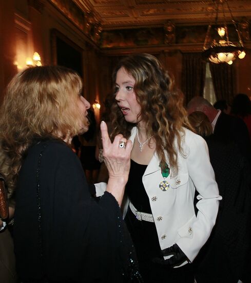 Reception after Yekaterina Polozova decorated with order