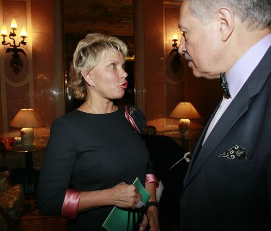 Reception after Yekaterina Polozova decorated with order