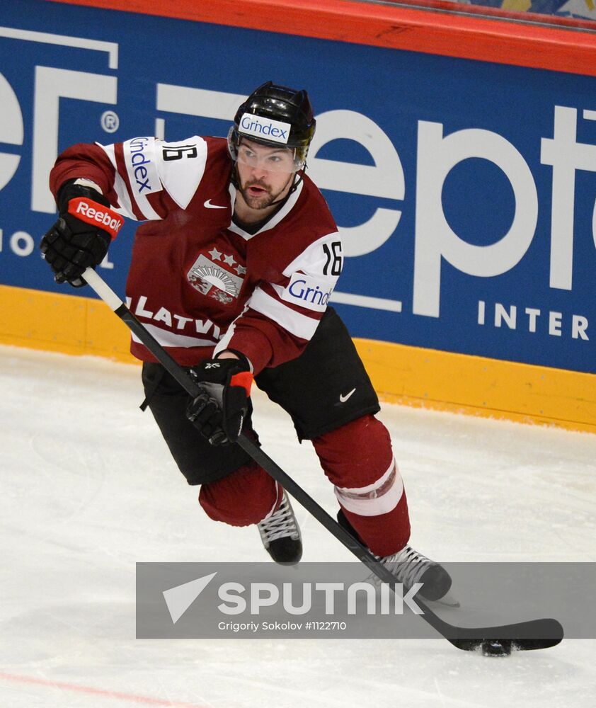 World Ice Hockey Championships. Latvia vs. Denmark