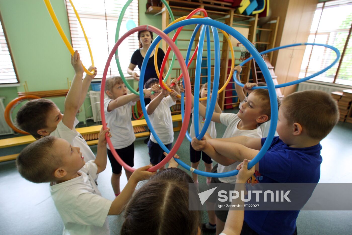 Fitness lessons in kindergarten № 53 in Kaliningrad