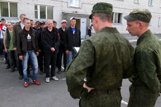 Conscription station in Omsk