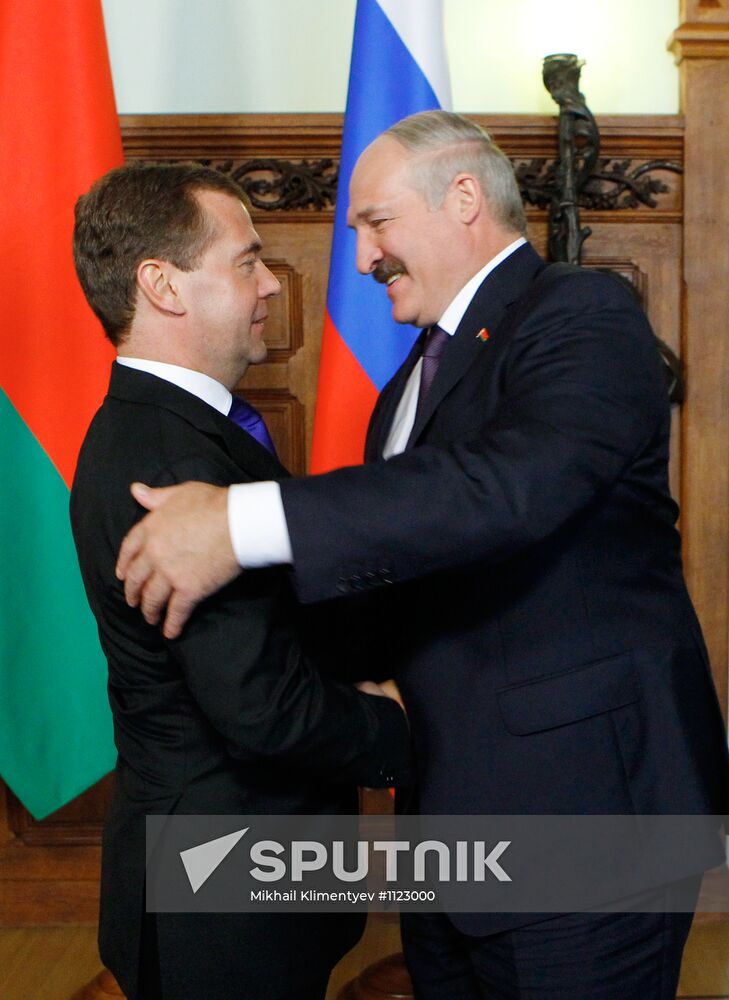 Dmitry Medvedev meets with Alexander Lukashenko