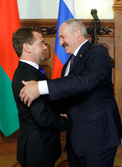 Dmitry Medvedev meets with Alexander Lukashenko