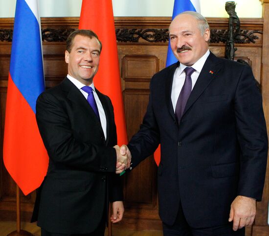 Dmitry Medvedev meets with Alexander Lukashenko