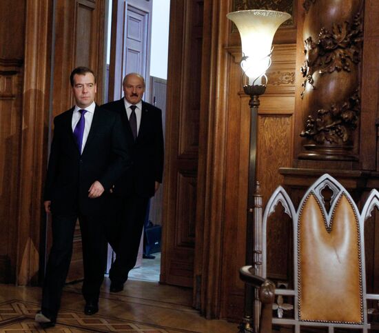 Dmitry Medvedev meets with Alexander Lukashenko
