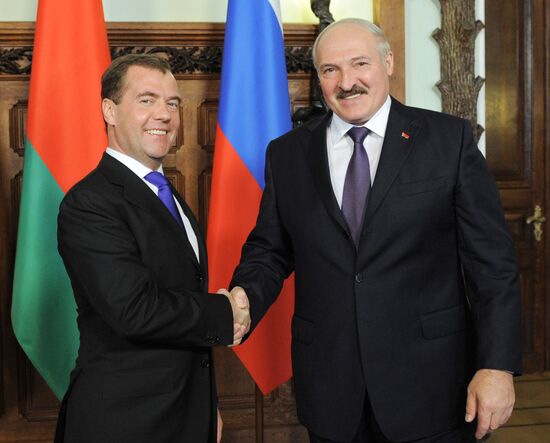 Dmitry Medvedev meets with Alexander Lukashenko