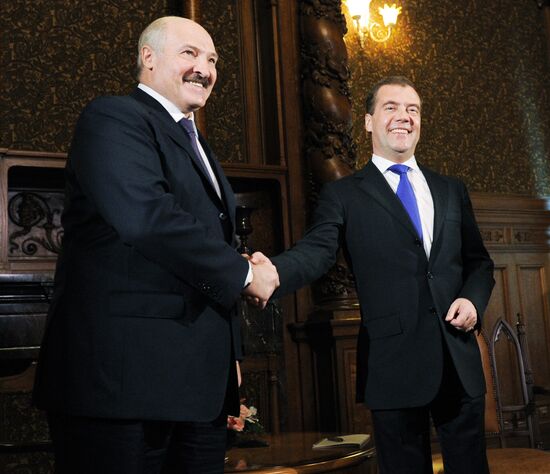 Dmitry Medvedev meets with Alexander Lukashenko