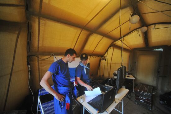 Search operation at Sukhoi SuperJet-100 crash site