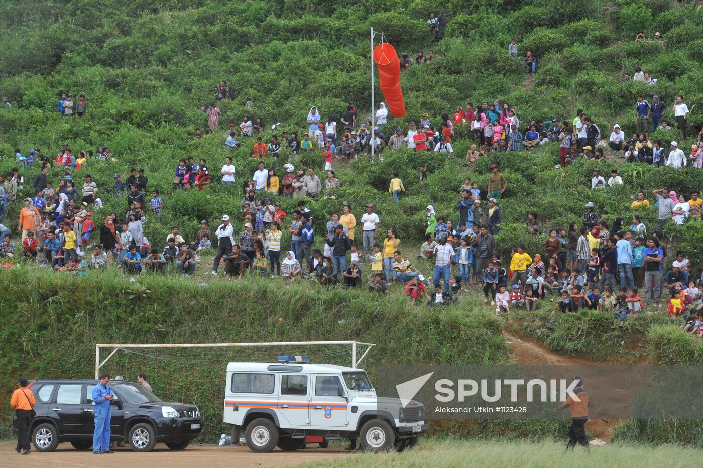 Search operation at Sukhoi SuperJet-100 crash site