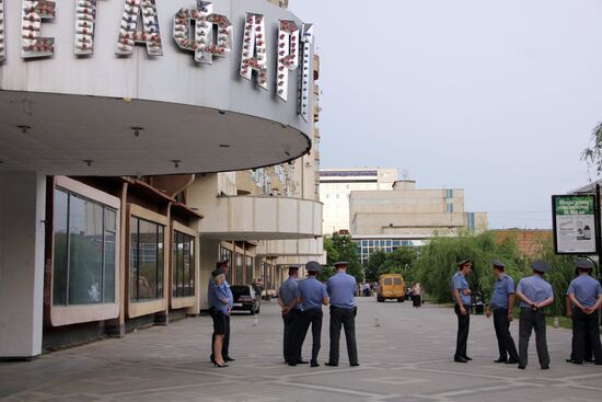 Meeting against Marat Gelman's exhibition Icons in Krasnodar