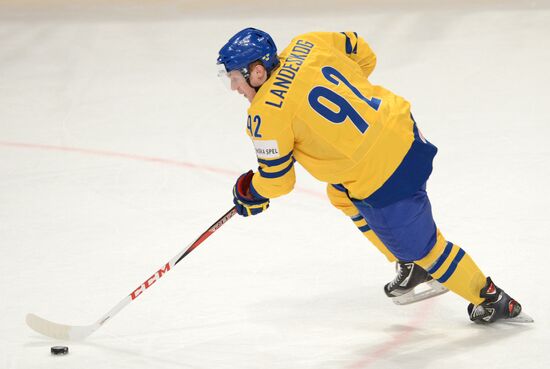 World Ice Hockey Championships. Sweden vs. Latvia