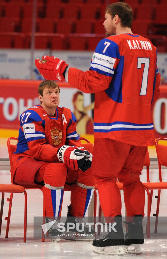 Official photographs of Russian national hockey team