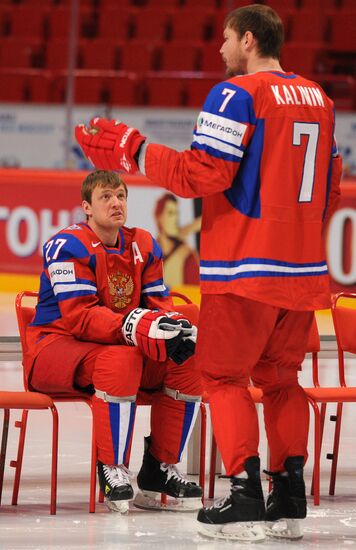 Official photographs of Russian national hockey team