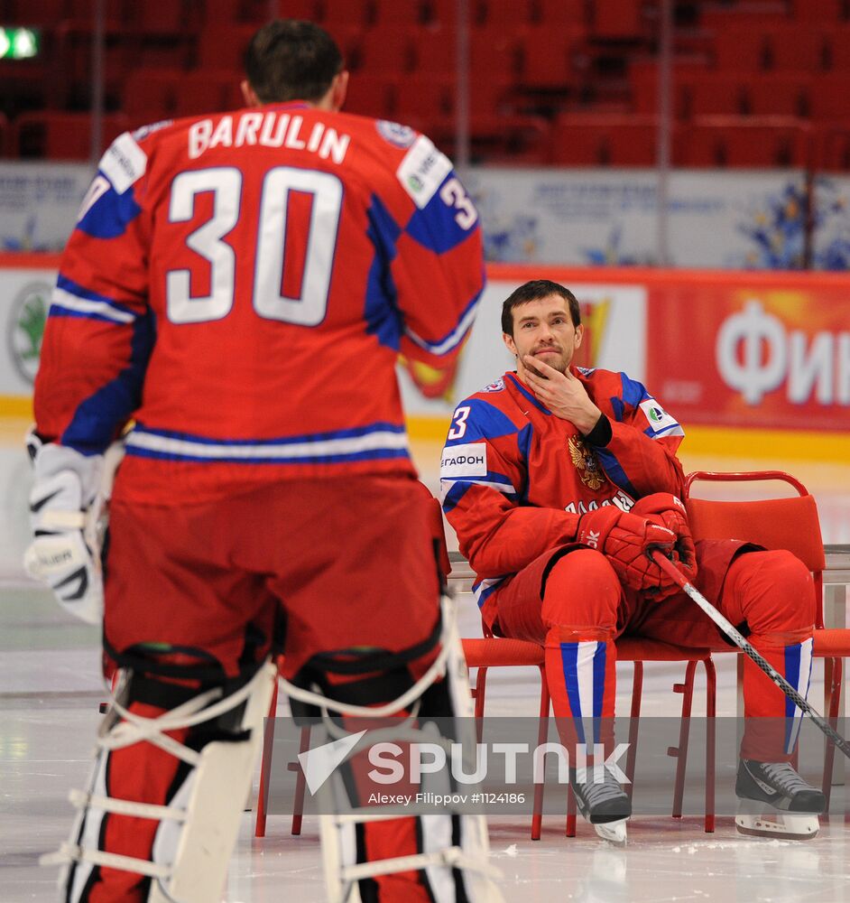 Official photographs of Russian national hockey team