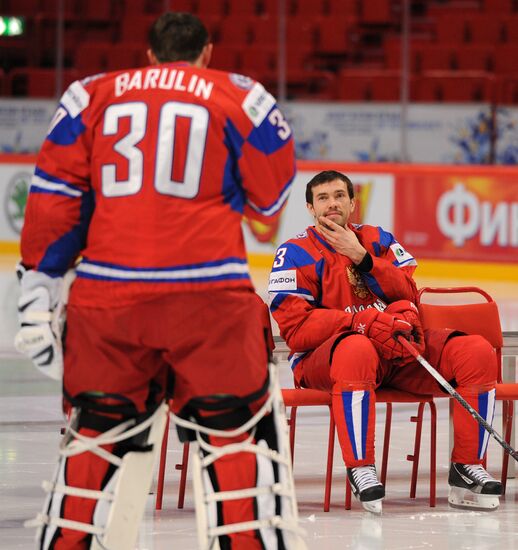 Official photographs of Russian national hockey team