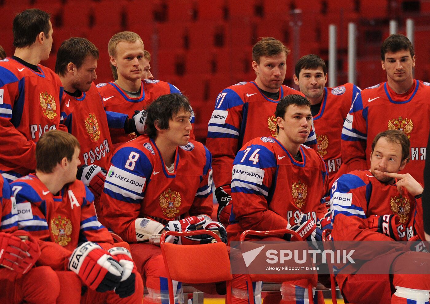 Official photographs of Russian national hockey team