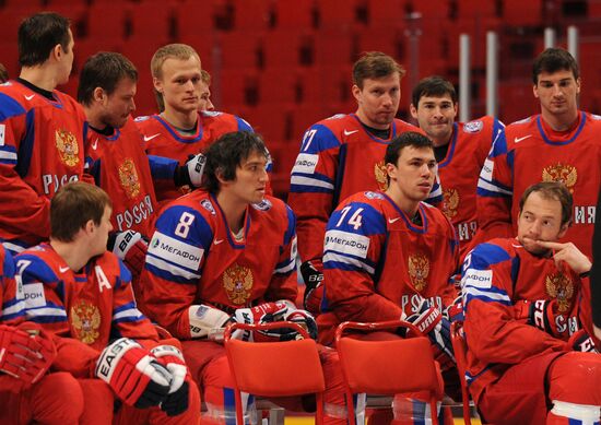 Official photographs of Russian national hockey team