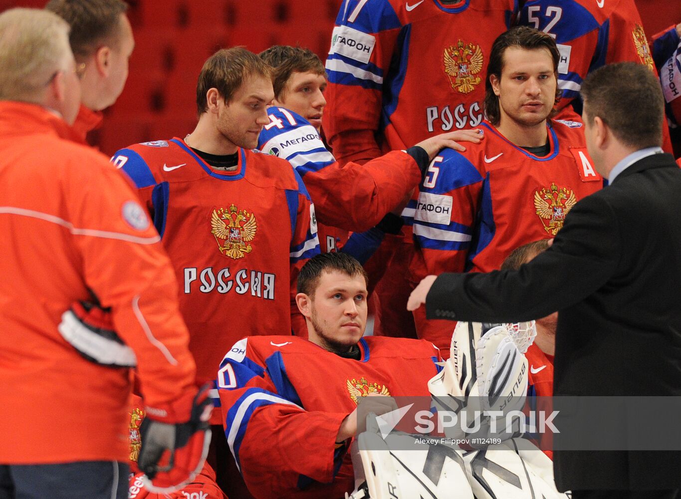 Official photographs of Russian national hockey team