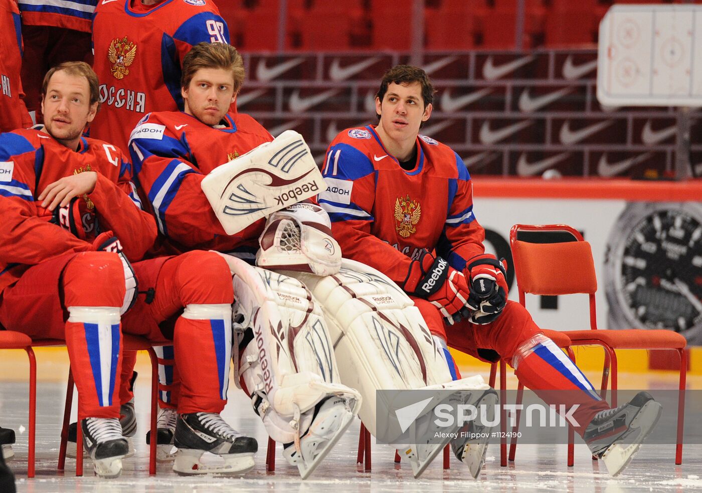 Official photographs of Russian national hockey team