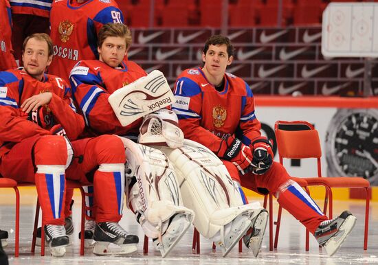 Official photographs of Russian national hockey team