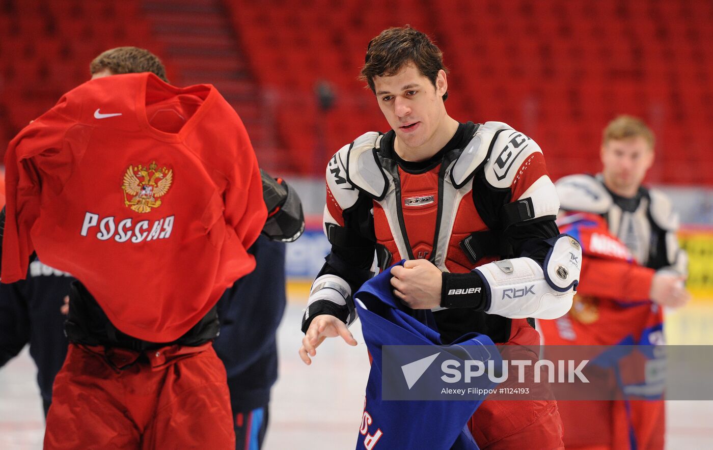 Official photographs of Russian national hockey team