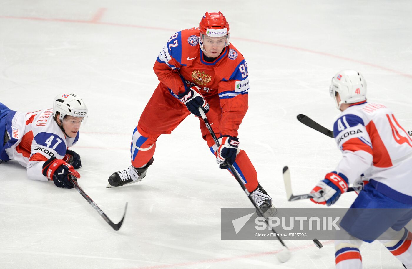 Hockey World Championship. Match Russia - Norway