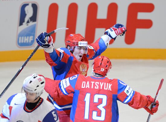 Hockey World Championship. Match Russia - Norway