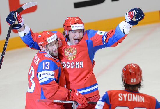 Hockey World Championship. Match Russia - Norway