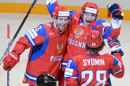 Hockey World Championship. Match Russia - Norway