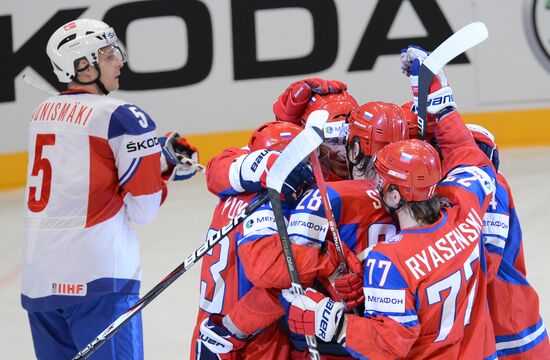 Hockey World Championship. Match Russia - Norway