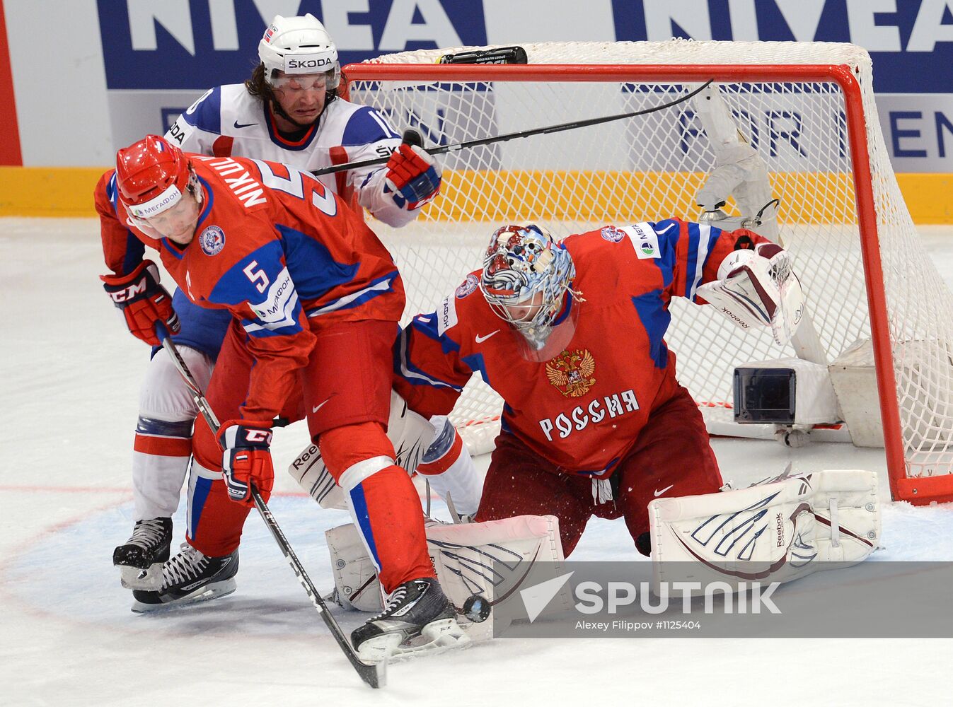 Hockey World Championship. Match Russia - Norway