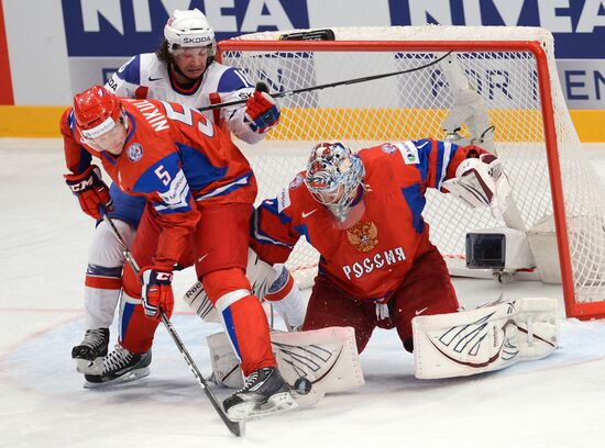 Hockey World Championship. Match Russia - Norway