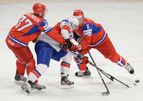 Hockey World Championship. Match Russia - Norway