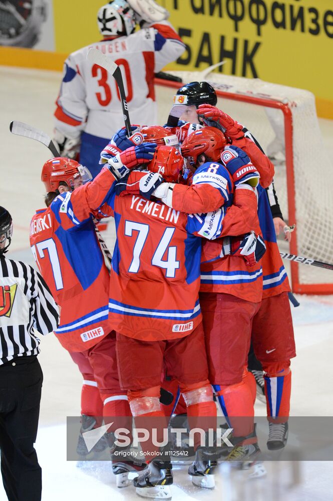 Hockey World Championship. Match Russia - Norway