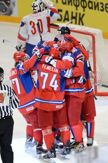 Hockey World Championship. Match Russia - Norway