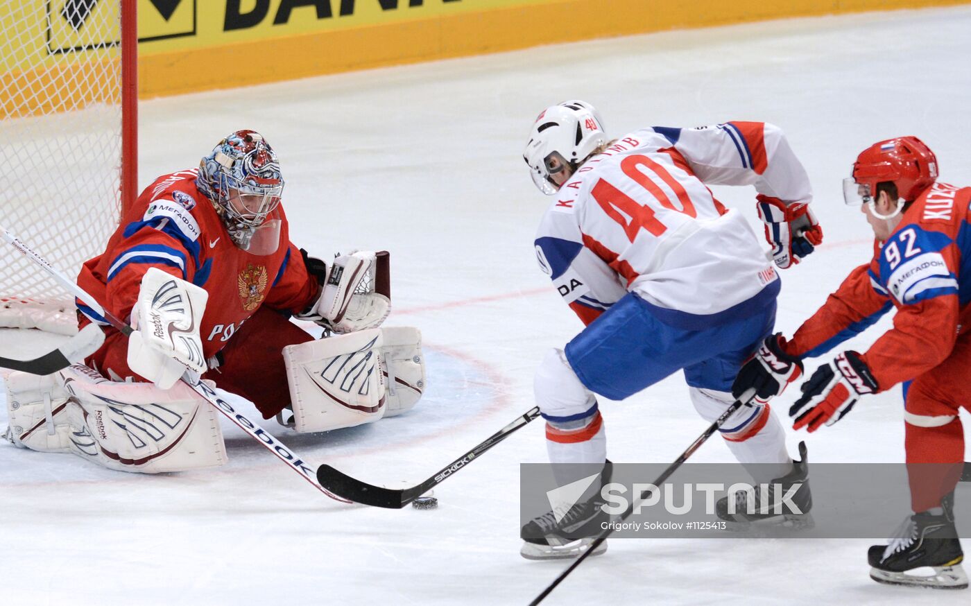Hockey World Championship. Match Russia - Norway