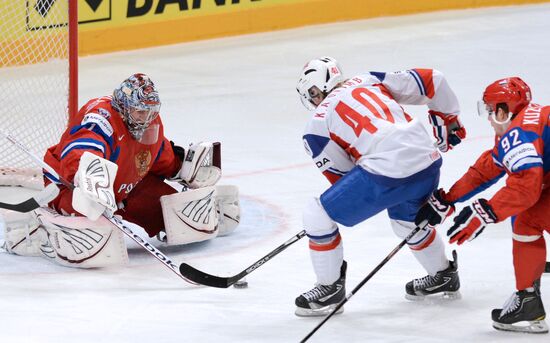 Hockey World Championship. Match Russia - Norway