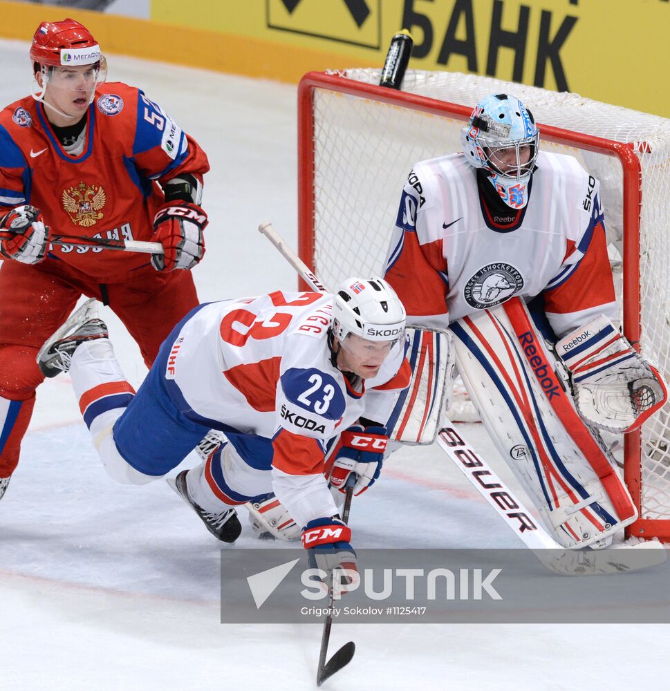 Ice Hockey World Championship. Russia vs. Norway
